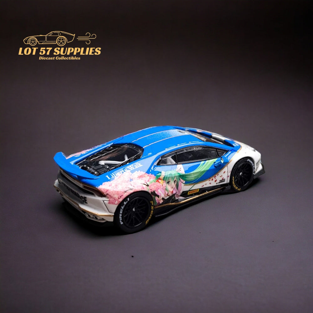 King Model Lamborghini Huracan LP610 LB 1.0 Hatsune Blue 1:64 (ONLINE ORDER ONLY)