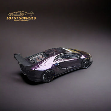 King Model Lamborghini Aventador LP700-4 LB 1.0 Purple Carbon Fiber 1:64 (ONLINE ORDER ONLY)