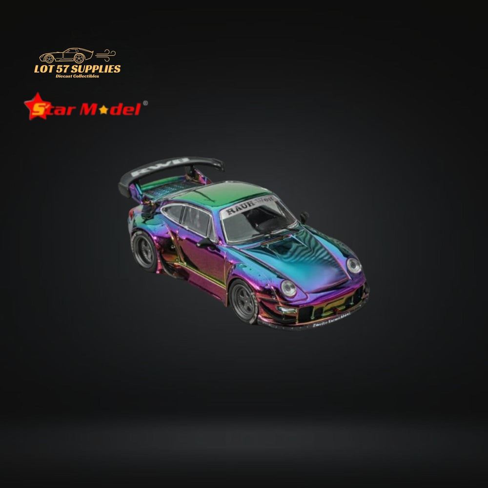 Star Model Porsche RWB 993 GT Wing Magic Purple-Green 1:64 (ONLINE ORDER ONLY)