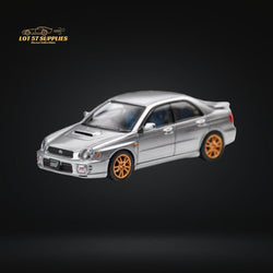 Furuya Subaru Impreza WRX STI 7th Gen Sedan Silver Gold Wheels 1:64 (ONLINE ORDER ONLY)
