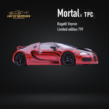 Mortal Bugatti Veyron in Red Advan Ceramic Livery Limited to 799 Pcs 1:64 (ONLINE ORDER ONLY)