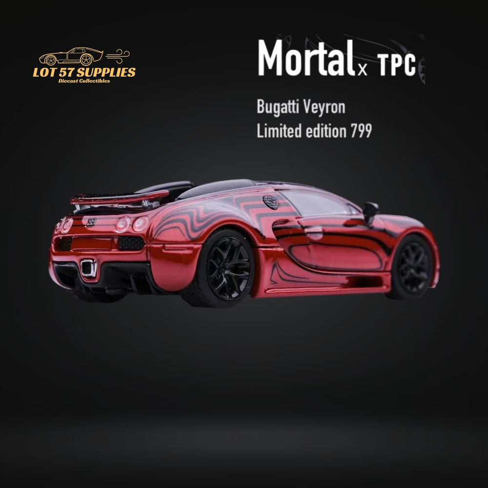 Mortal Bugatti Veyron in Red Advan Ceramic Livery Limited to 799 Pcs 1:64 (ONLINE ORDER ONLY)