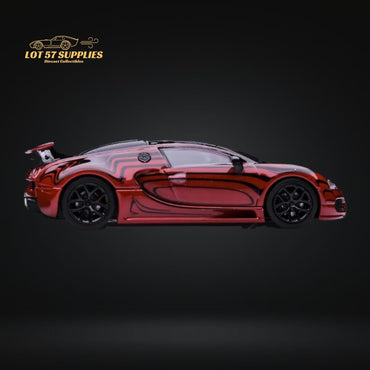 Mortal Bugatti Veyron in Red Advan Ceramic Livery Limited to 799 Pcs 1:64 (ONLINE ORDER ONLY)