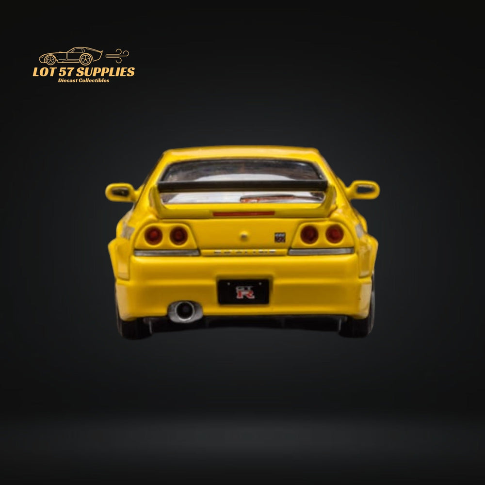 Focal Horizon Skyline R33 GT-R 4TH Gen 400R in Yellow Openable Hood 1:64 (ONLINE ORDER ONLY)