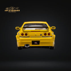 Focal Horizon Skyline R33 GT-R 4TH Gen 400R in Yellow Openable Hood 1:64 (ONLINE ORDER ONLY)