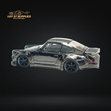 MC Porsche RWB 930 Chrome Gunmetal Gray Diecast 1:64 (ONLINE ORDER ONLY)