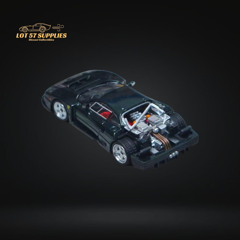 Stance Hunters Ferrari F40 LM British Green With Removable Rear Engine Cover 1:64 (ONLINE ORDER ONLY)