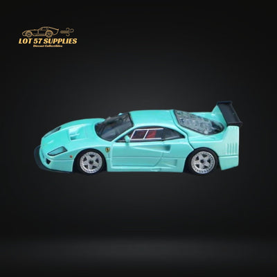 Stance Hunters Ferrari F40 LM Light Aqua Green With Removable Rear Engine Cover 1:64 (ONLINE ORDER ONLY)