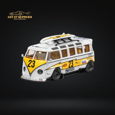 LF Model Volkswagen T1 Kombi WideBody with Surfboard in Flash #23 Livery 1:64 (ONLINE ORDER ONLY)