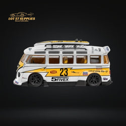 LF Model Volkswagen T1 Kombi WideBody with Surfboard in Flash #23 Livery 1:64 (ONLINE ORDER ONLY)