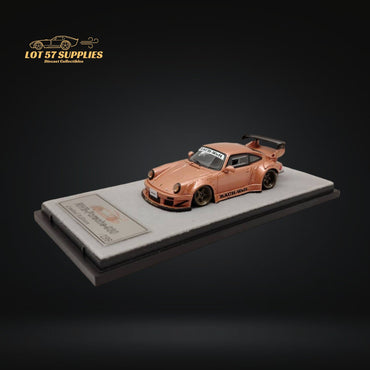 QIDIAN Porsche RWB 930 GT Wing in Champagne Gold Resin Model 1:64 (ONLINE ORDER ONLY)