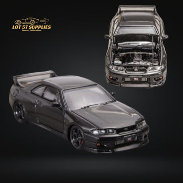 Focal Horizon Skyline GT-R R33 GT-R 4th Gen BCNR33 Full Carbon Black 1:64 (ONLINE ORDER ONLY)