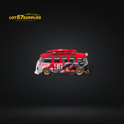 LF Model Volkswagen T1 Kombi WideBody with Surfboard in Akiba #96 Livery 1:64 (ONLINE ORDER ONLY)