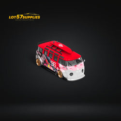 LF Model Volkswagen T1 Kombi WideBody with Surfboard in Akiba #96 Livery 1:64 (ONLINE ORDER ONLY)