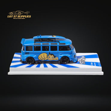 Flame Model VW Volkswagen T1 Van Bus Astro Boy Blue 1:64 (ONLINE ORDER ONLY)
