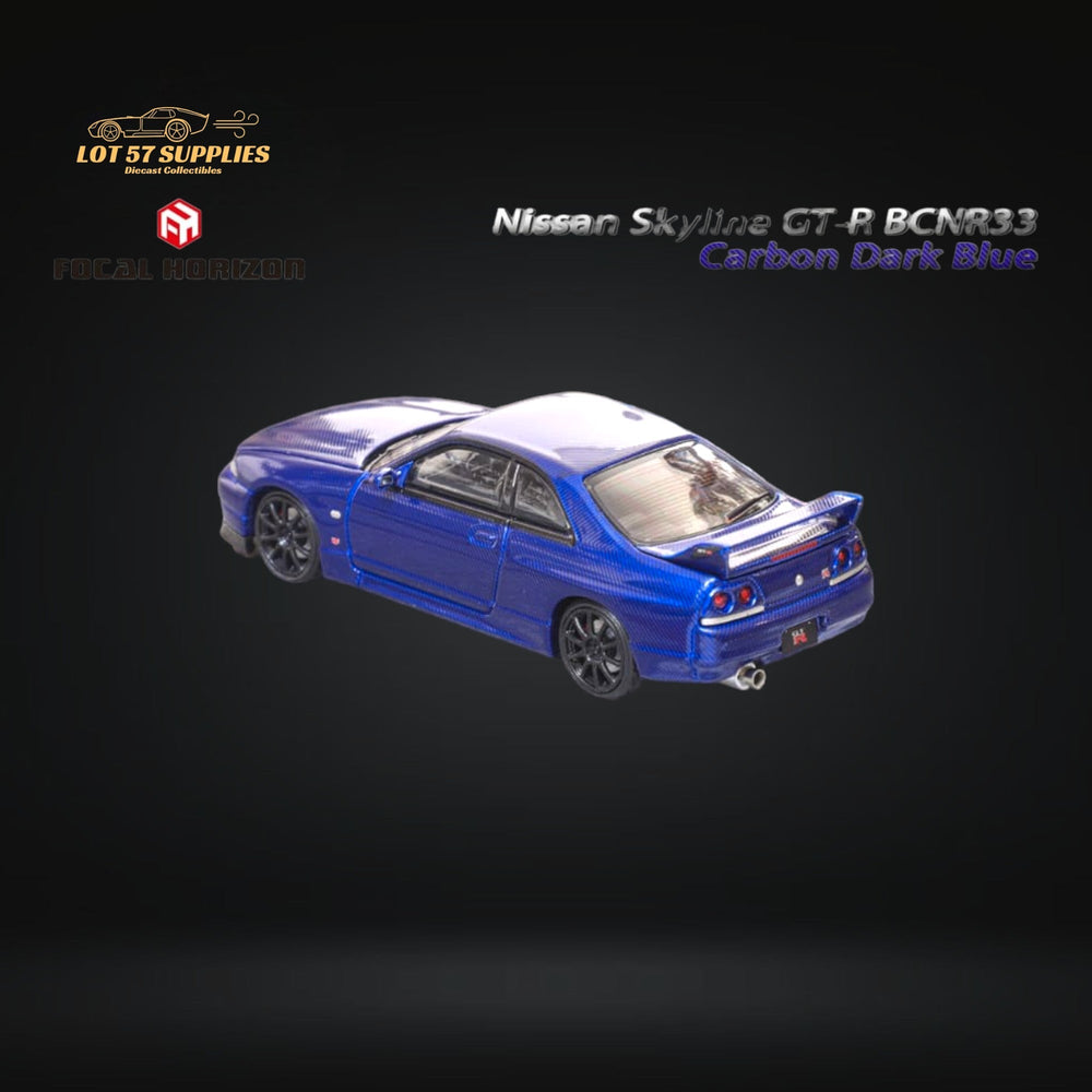 Focal Horizon Skyline GT-R R33 GT-R 4th Gen BCNR33 Full Carbon Dark blue 1:64 (ONLINE ORDER ONLY)