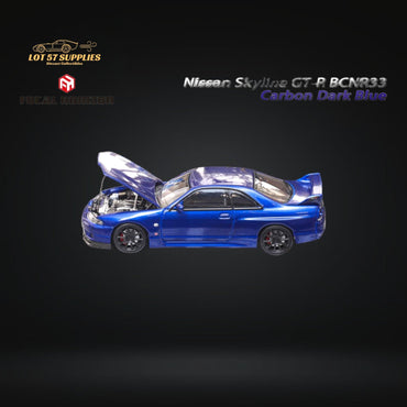 Focal Horizon Skyline GT-R R33 GT-R 4th Gen BCNR33 Full Carbon Dark blue 1:64 (ONLINE ORDER ONLY)