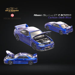Focal Horizon Skyline GT-R R33 GT-R 4th Gen BCNR33 Full Carbon Dark blue 1:64 (ONLINE ORDER ONLY)