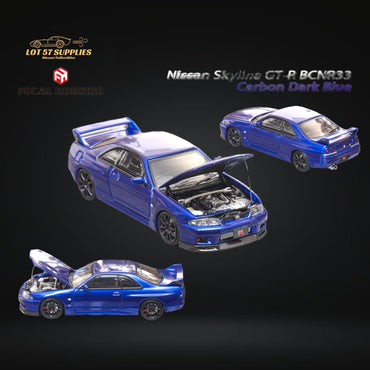 Focal Horizon Skyline GT-R R33 GT-R 4th Gen BCNR33 Full Carbon Dark blue 1:64 (ONLINE ORDER ONLY)