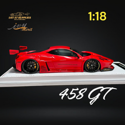 IVY MERIT 458 GT Rosso Red LBWK LB Silhouette Resin 1:18 Scale (ONLINE ORDER ONLY)