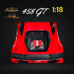 IVY MERIT 458 GT Rosso Red LBWK LB Silhouette Resin 1:18 Scale (ONLINE ORDER ONLY)