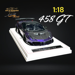 IVY MERIT 458 GT Purple LBWK LB Silhouette Resin 1:18 Scale (ONLINE ORDER ONLY)