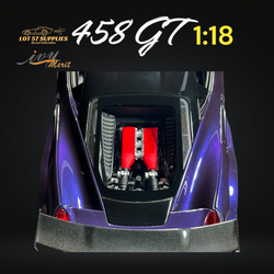 IVY MERIT 458 GT Purple LBWK LB Silhouette Resin 1:18 Scale (ONLINE ORDER ONLY)