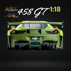 IVY MERIT 458 GT Fighter Green LBWK LB Silhouette Resin 1:18 Scale (ONLINE ORDER ONLY)