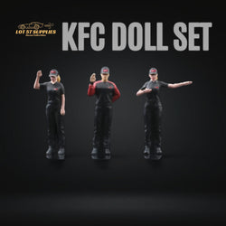 MoreArt KFC Restaurant Scale Figures 1:64 MO223001 (ONLINE ORDER ONLY)