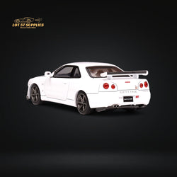 MOTORHELIX Nissan Skyline GT-R R34 Z-Tune Pearl White 1:64 (ONLINE ORDER ONLY)