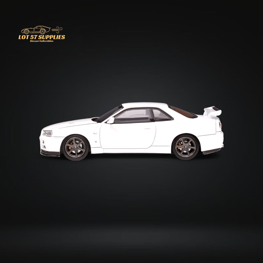 MOTORHELIX Nissan Skyline GT-R R34 Z-Tune Pearl White 1:64 (ONLINE ORDER ONLY)