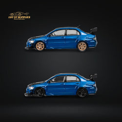 CM Model Mitsubishi Lancer Evo IX 9 Metallic Blue With Carbon Hood 1:64 CM64-EVOIX-10CR (ONLINE ORDER ONLY)