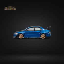 CM Model Mitsubishi Lancer Evo IX 9 Metallic Blue With Carbon Hood 1:64 CM64-EVOIX-10CR (ONLINE ORDER ONLY)