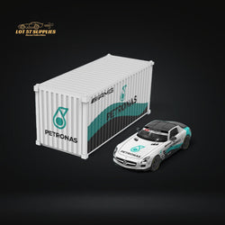 TimeMicro Mercedes Benz SLS Petronas Livery Container Version 1:64 TM643319-T (ONLINE ORDER ONLY)