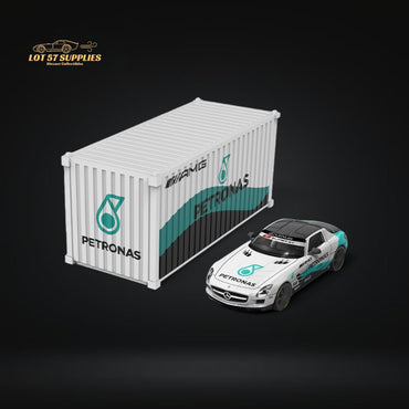 TimeMicro Mercedes Benz SLS Petronas Livery Container Version 1:64 TM643319-T (ONLINE ORDER ONLY)