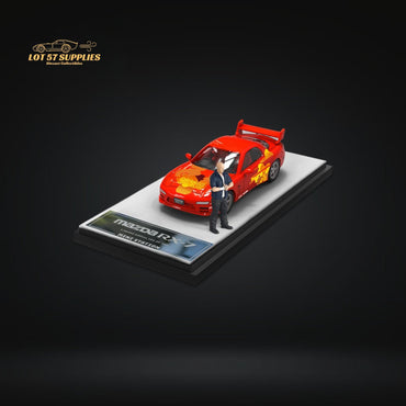 Mini Station Mazda RX-7 Red FNF Figure Version 1:64 (ONLINE ORDER ONLY)