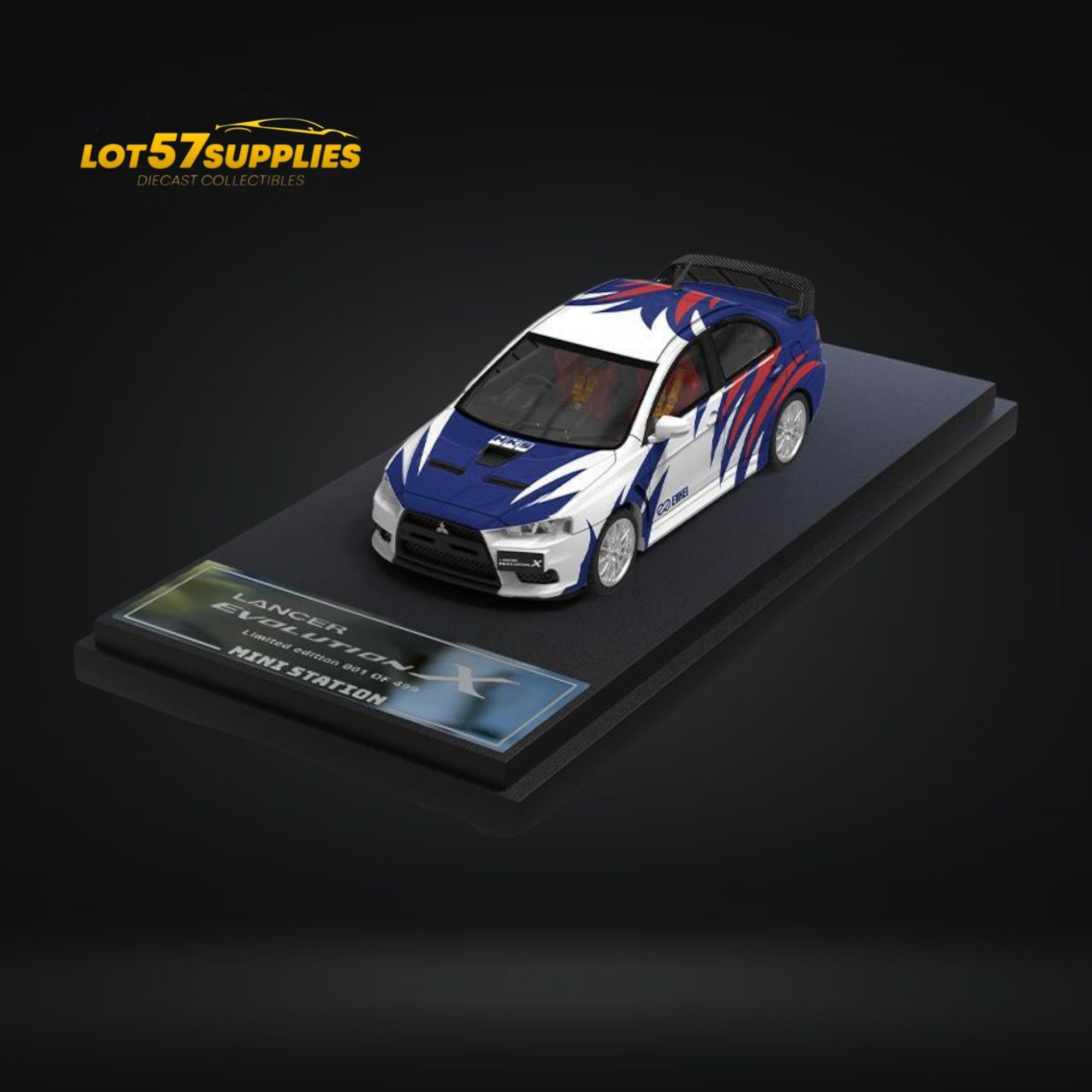 Mini Station Mitsubishi Lancer EVO X Need for Speed Black List #9 Livery Ordinary 1:64 (ONLINE ORDER ONLY)