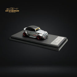 HKM Model VW Beetle Convertible Cabriolet Grey Shark Mouth 1:64 (ONLINE ORDER ONLY)