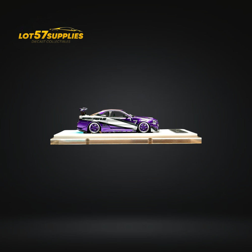 Error404 X LOT 57 Exclusive RYOHE's Skyline R34 "GIFTED" Resin 1:64 (ONLINE ORDER ONLY)