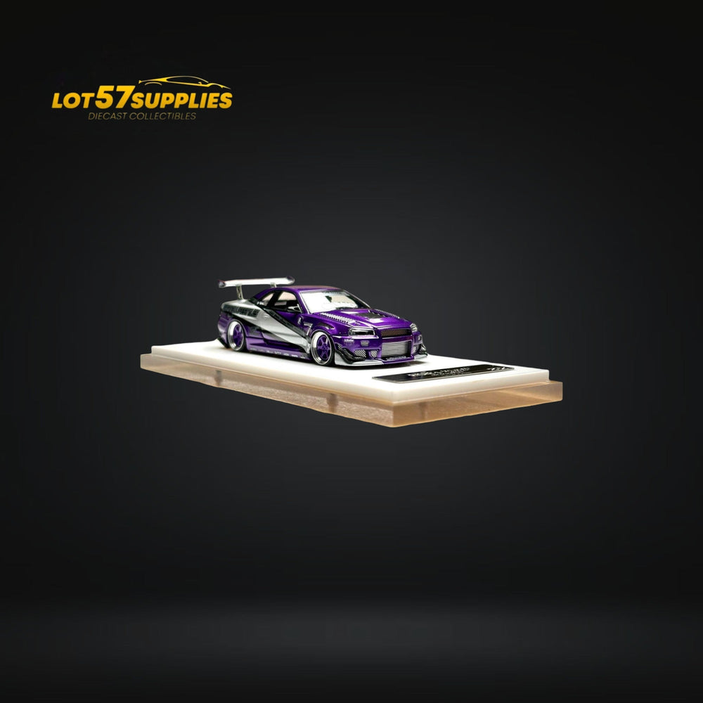 Error404 X LOT 57 Exclusive RYOHE's Skyline R34 "GIFTED" Resin 1:64 (ONLINE ORDER ONLY)