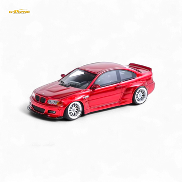 FLAME BMW M3 E46 Widebody Pandem in Metallic Red Resin 1:64 (ONLINE ORDER ONLY)