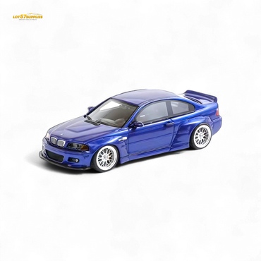 FLAME BMW M3 E46 Widebody Pandem in Metallic Blue Resin 1:64 (ONLINE ORDER ONLY)