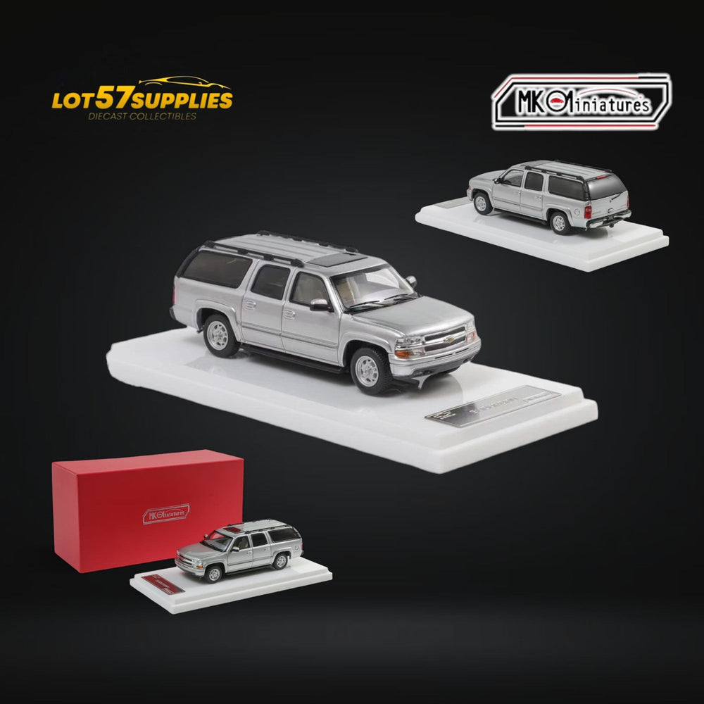 MK Miniatures Chevrolet Suburban in Silver 1:64 (ONLINE ORDER ONLY)