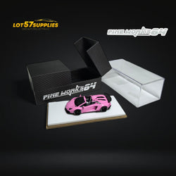 Fine Works Aventador LP700 Luminous Pink Resin 1:64 (ONLINE ORDER ONLY)