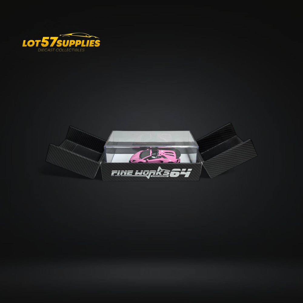 Fine Works Aventador LP700 Luminous Pink Resin 1:64 (ONLINE ORDER ONLY)
