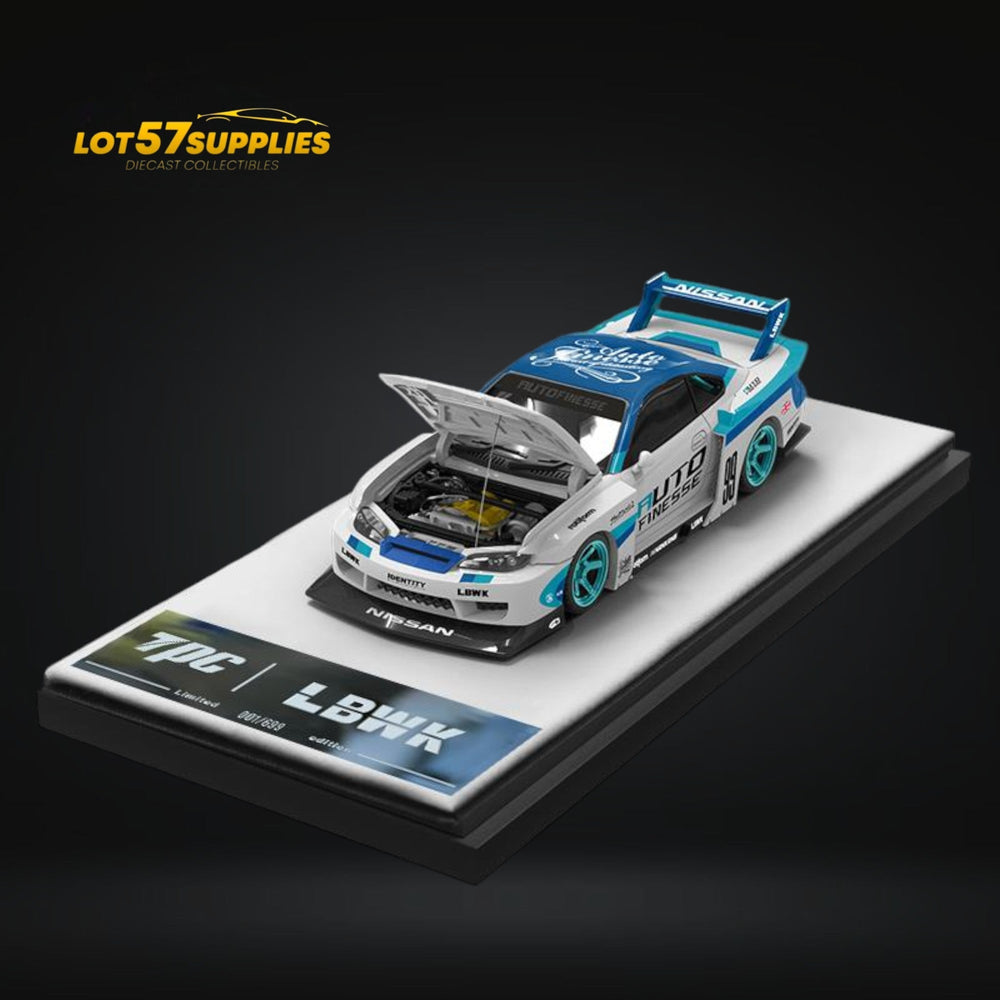 (Pre-Order) TPC Silvia S15 LBWK Blue / White Auto Finesse SEMA Ordinary 1:64 (ONLINE ORDER ONLY)