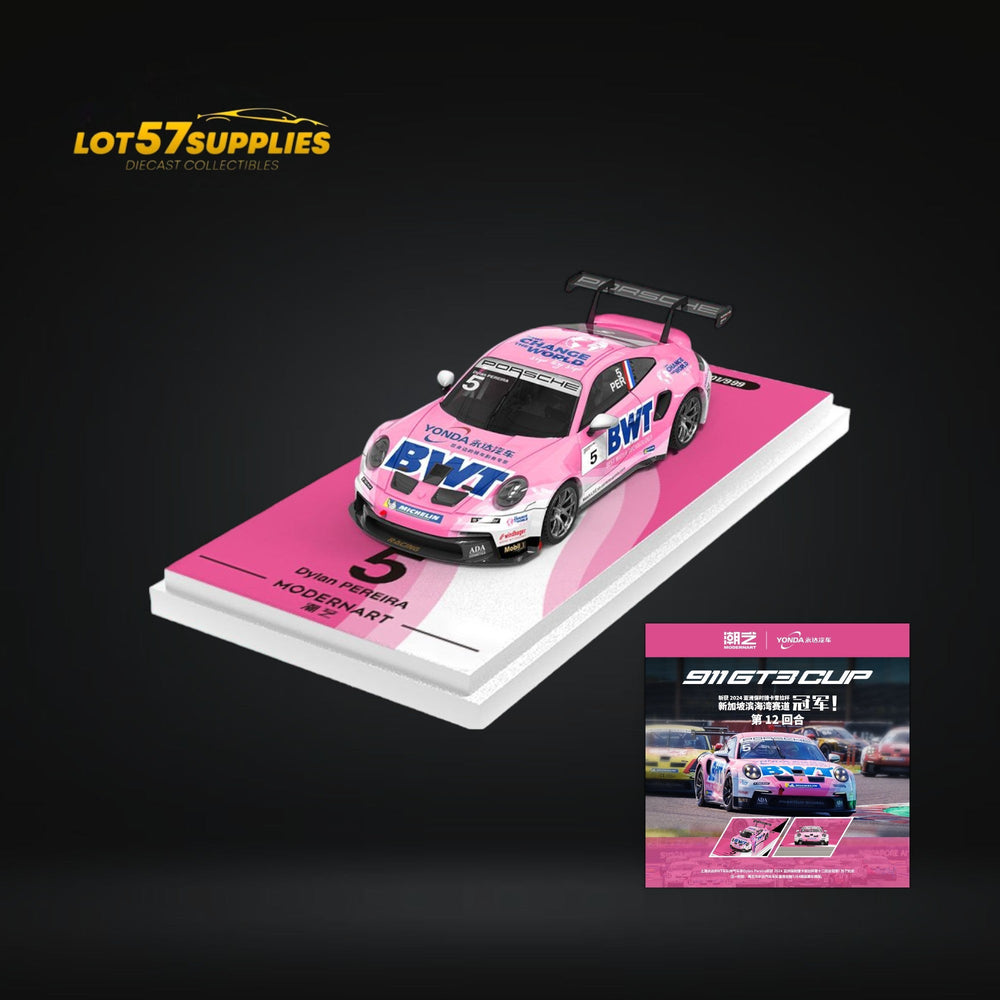 ModernArt Porsche 911 GT3 Cup-Yonda BWT Pink livery ordinary 1:64 (ONLINE ORDER ONLY)