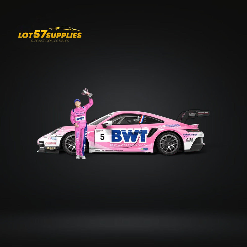 ModernArt Porsche 911 GT3 Cup-Yonda BWT Pink livery w/ figure 1:64 (ONLINE ORDER ONLY)