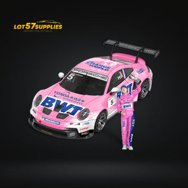 ModernArt Porsche 911 GT3 Cup-Yonda BWT Pink livery w/ figure 1:64 (ONLINE ORDER ONLY)