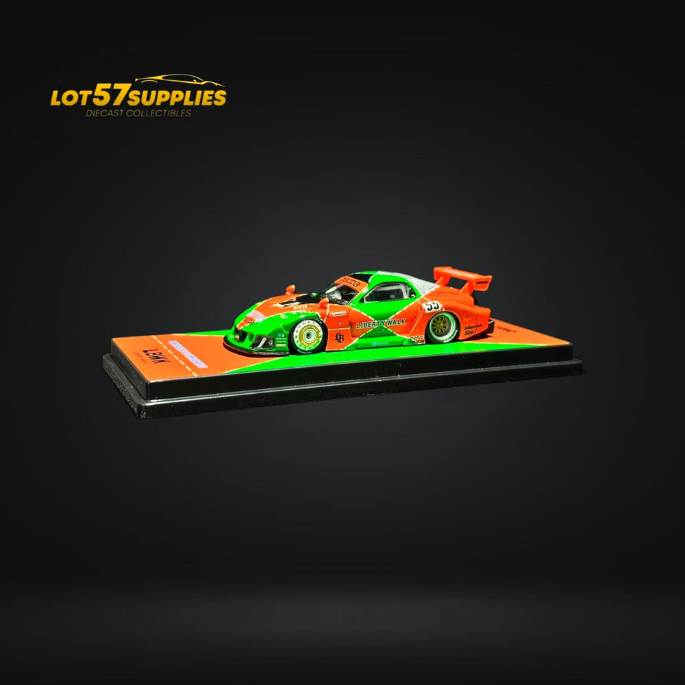 Inno64 Mazda RX-7 LBWK FD3S Orange/Green MDX 24' 1:64 IN64-LBWK-RX7-04 (ONLINE ORDER ONLY)